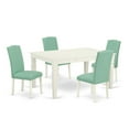 thumbnail image 2 of East West Furniture Dining Room Set Linen White, WEEN5-LWH-57, 2 of 6