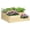 Natural, variant on 3 Tier Raised Garden Bed, Outdoor Planter Box with Open Bottom for Vegetables Herbs Flowers, 42.5x34.75x14.25 Inches Natural Wood