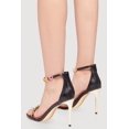 thumbnail image 3 of Women's Rhinestone Detail Gold Sole Ankle Strap High Heels, 3 of 3