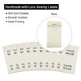 thumbnail image 4 of Uxcell 100pcs Handmade with Love Sewing Labels Embroidered Label Tags 1.18"L Sew on Clothing Garment Black, 4 of 6