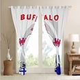 thumbnail image 4 of Football 30%-50% Blackout Curtains 38x54 inch,Sports Football Fans Curtains,Football Team Curtains Drapes,Sports Football Fans Window Curtains 2 Panels for Living Room(Buffalo), 4 of 6
