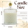 thumbnail image 3 of Luxury Scented Candle  -  of The Night Rare Flower  in Elegant Glass Jar, Decorative Soy Candles Gifts for Women, Long-Lasting 80 Hr, 14.8 oz, Luxury Candles for Women, 3 of 6