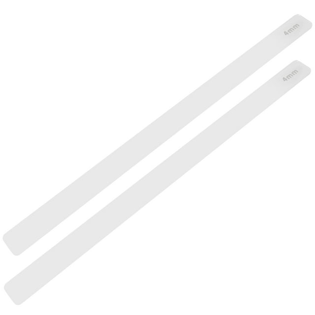 1 pair of Acrylic Biscuits Baking Ruler Rolling Pin Guides Kitchen Measuring Dough Strips