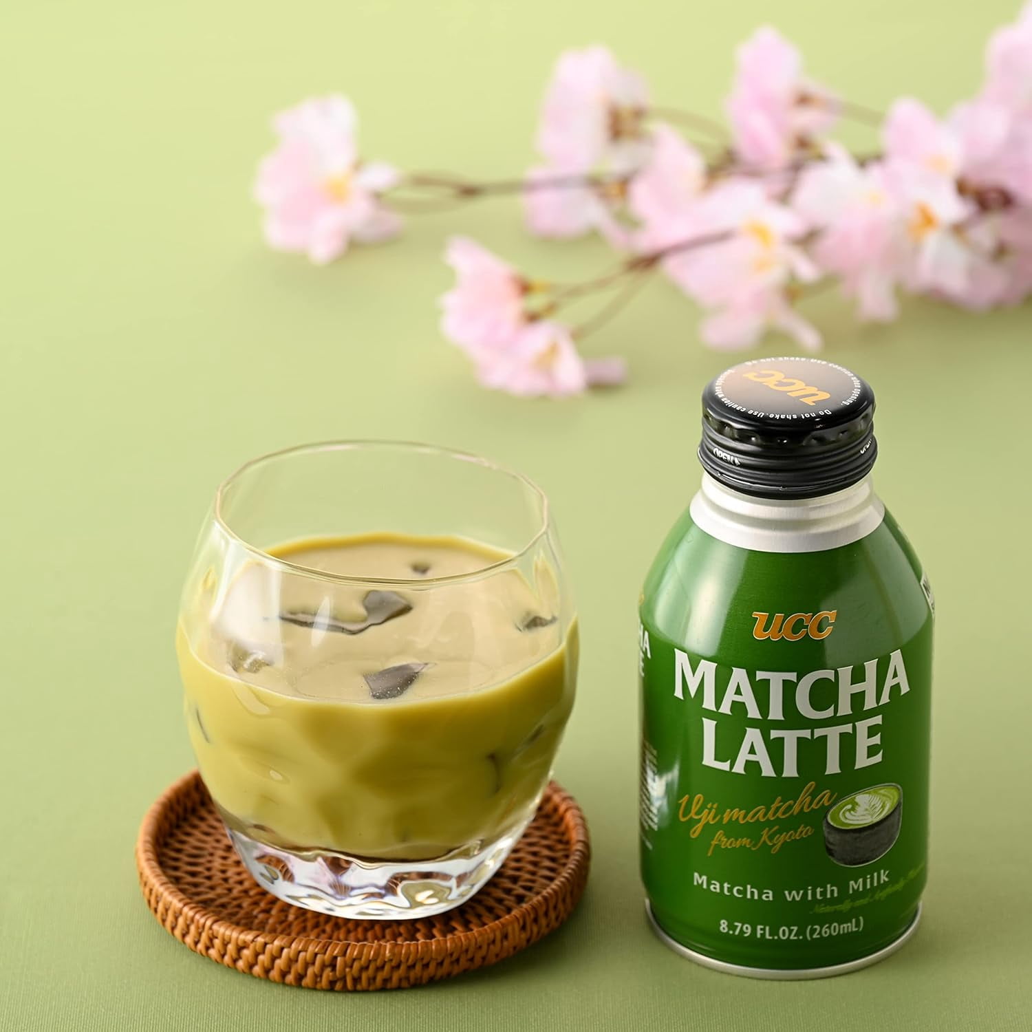 UCC Ready to Drink Matcha Latte, 8.79 FL OZ (Pack of 24)