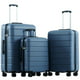 SUGIFT 3 Piece Luggage Set Hardside Spinner Suitcase with TSA Lock 20 ...