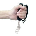 thumbnail image 1 of Handicapped Holder Fork, Stable Stainless Steel Shake Resistance Comfortable Easy Clean Handicapped Hand Cuff Fork Adjustable  for Limited Mobility, 1 of 8