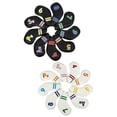 thumbnail image 1 of Juego de para La Cabeza de Hierro de Golf de Cuero de 18 Piezas, Cuñas para La Cabeza de Hierro con Etiqueta N.  degree Macarena  cubiertas de cabeza de hierro de golf, 1 of 8