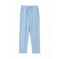 thumbnail image 6 of GrmtClth Casual Summer 2 Piece Matching Sets For Men Linen Blend Long Sleeve Button Shirt Adjustable Drawstring Straight Pants Solid Tone Seaside Daily Vacation Suit Light Blue 3XL, 6 of 6