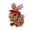Brown, variant on Electric Walking & Talking Bunny Plush Toy, 7.5" Interactive Jumping Rabbit with Hat & Bell, Battery Operated Animated Stuffed Animal for Toddlers, Great Birthday Gift (White)