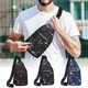 thumbnail image 1 of Mochila Sling Mochila de Viaje para Senderismo Bolsa de Pecho | Oxford impermeable | Puerto de carga USB, múltiples bolsillos, correa ajustable 14-36" | Rojo Azul | Mochila informal versátil al aire, 1 of 7