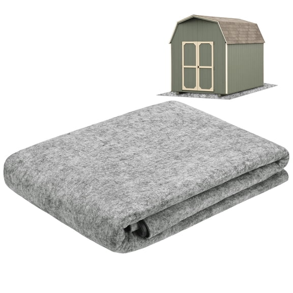 Uxcell Outdoor Storage Shed Mat, 3x5 FT Waterproof Small Shed Flooring Mat for Patio Furniture Floor [Grey White]