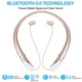 thumbnail image 2 of HX-911 Auriculares inalámbricos Bluetooth Auriculares estéreo Auriculares Oro rosa, 2 of 8