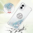thumbnail image 4 of Compatible with Motorola Moto G Power 5G 2024 Case Glitter Liquid Clear Bling Moving Floating Sparkle with Ring Kickstand TPU Girly Women Cute Phone Case for Moto G Power 5G 2024 Sliver YBZ, 4 of 7