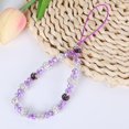 thumbnail image 4 of 1 pieza Cordón para teléfono celular (morado), cadena colgante antipérdida para teléfono celular, accesorios de decoración para teléfono celular, correa para la muñeca, pulsera, llavero, cordón, 4 of 5