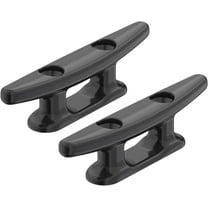 SEAFLO 6" Boat Cleat Black Nylon Dock Cleat Kayak Cleat(6", 2-Pack)