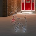 thumbnail image 2 of Northlight 36" Lighted Standing Reindeer Silhouette Outdoor Christmas Decor, 2 of 6