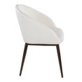 thumbnail image 2 of Renee Contemporary Chair in Copper Metal and White Faux Leather by LumiSource, 2 of 7