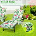thumbnail image 5 of 2Pcs Lounge Chair Towel Cover Absorbent Microfiber Beach Chair Covers with Side Pockets Flamingo Patterns for Pool Sunbathing Garden, 5 of 10