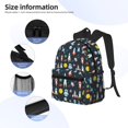 thumbnail image 2 of KLL Rocket Space Print Laptop Backpack,Lightweight Backpack for Women Men Travel Daypack Fit for Travel Hiking Weekend, 2 of 6