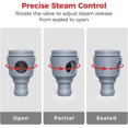 thumbnail image 3 of Valve de Décharge de Vapeur Réglable Compatible avec Ninja Crockpot Mijoteuse - Bouchon de Contrôle de Vapeur & Accessoires de Joint sous Pression pour Ninja Foodi Possiblecooker Pro, Lot de 2, 3 of 4