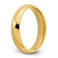thumbnail image 6 of 14K Yellow Gold Ring Band Wedding Comfort Domed 5mm Comfort-Fit, 6 of 6