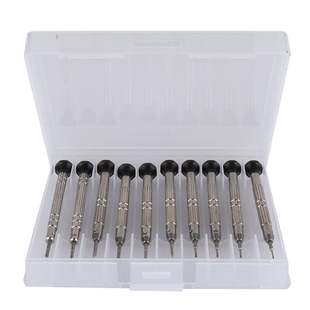 Ensemble de Tournevis de Montre, 10pcs Montre Tournevis Inoxydable Montre Tournevis Montre Outil de Réparation Sortie de Haute Intensité