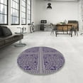 thumbnail image 3 of Ahgly Company Indoor Rectangle Patterned Purple PAT3729X Area Rugs, 2' x 4', 3 of 6