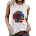 thumbnail image 2 of DailyTrove Women's Tie-Dye Peace Sign Tank Top - Polyester Casual Summer & Festival Wear, Vibrant for Outings, 2 of 5