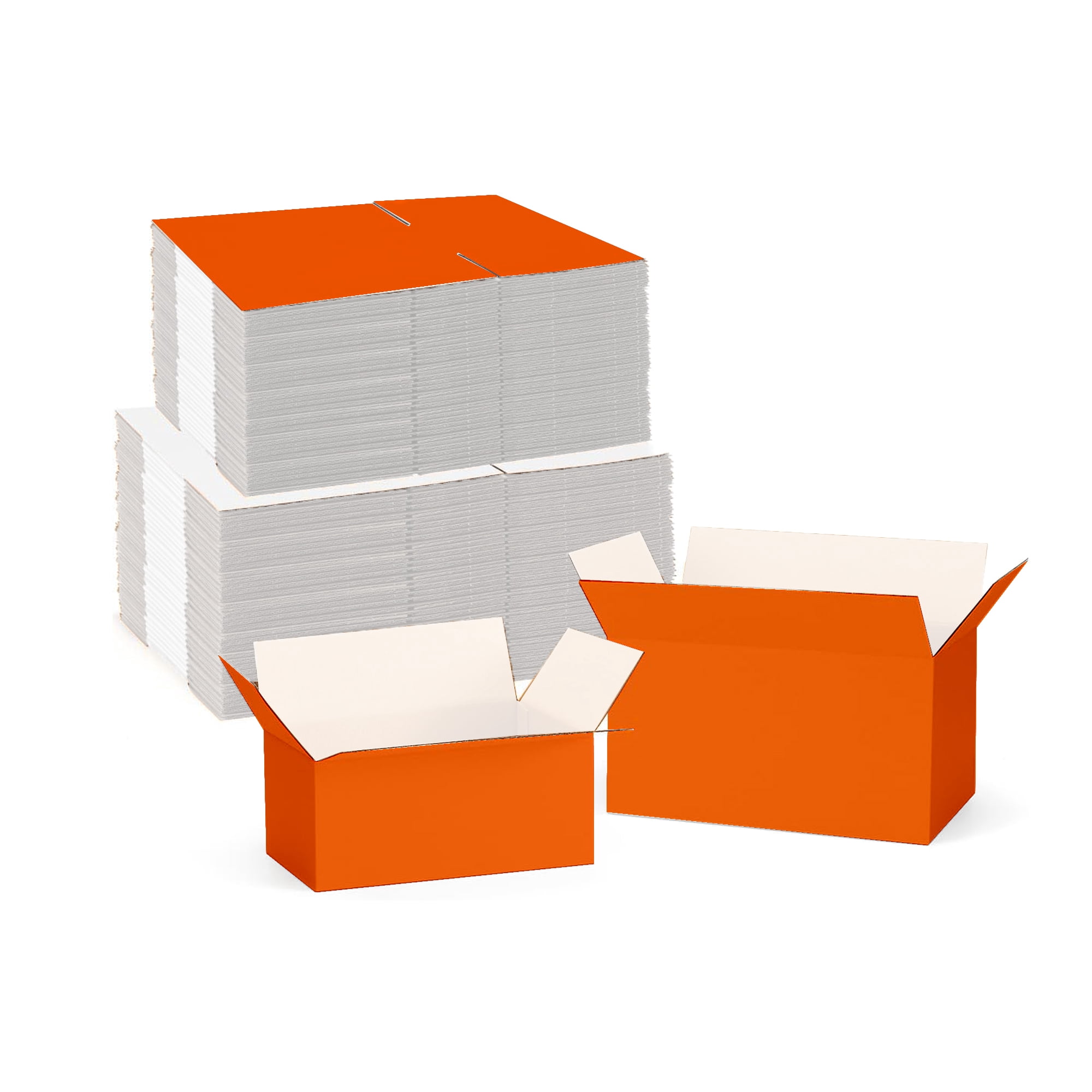 Ucanpack Shipping Boxes 5x5x5", Packaging Boxes For Small Business, Made In USA- 25 Pcs Carton, Cardboard Shipping Box For Packaging Moving, 1/8 Thick Custom Shipping Boxes Orange