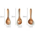 thumbnail image 4 of EASTIN 7PCS Teak Wooden Kitchen Cooking Utensils, Non-Stick Spoons and Spatula Cookware for Home and Kitchen, 4 of 7