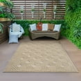 thumbnail image 3 of HomeRoots 534034 8 x 10 ft. Geometric Rectangle Area Rug, Beige, 3 of 10