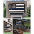 thumbnail image 6 of Outdoor Tv Cover 50 To 55 Inch, Thin Blue Line Police, Honor Law Enforcement USA Vintage Flag Waterproof And Weatherproof Tv Covers Tv Display Protectors For Outside Flat Screen Tv 75x45x4.5In, 6 of 6