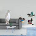 thumbnail image 2 of Escultura de madera de resina de pájaro pingüino, figura coleccionable, artesanía, adorno decorativo, estatua de animal, arte de pared, letreros colga, 2 of 8