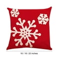 thumbnail image 7 of Merry Christmas Happy Winter Snowflakes Let It Snow Deer Linen Decorative Throw Pillow Cover Baby It's Cold Outside Cushion Cases for Sofa Farmhouse Couch Square 18inch,16inch,20inch,Pack of 4, 7 of 7