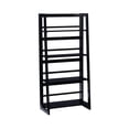 thumbnail image 1 of Linon Evans Wood Folding Bookcase in Black, 1 of 14
