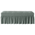 thumbnail image 2 of pitrice Long Bench Cover Bench Seat Furniture Bed Bench Bed Bench Cover Washable Protector for Living Room Hotel Decor Green, 2 of 8