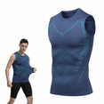 thumbnail image 7 of Compression Shirts for Men Slimming Undershirt - Compression Tank Top Under Shirts for Work Daily Wear Body Shaper, 7 of 7