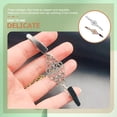 thumbnail image 3 of Miangastore Cardigan Collar Clips Silver Wedding Party Proms 2Pcs 3.5x1x0.2In, 3 of 8
