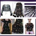 thumbnail image 5 of 2Yard Butterfly Pattern Polyester Mesh Tulle Fabric Sequin Butterfly Lace Fabric DIY for DIY Handmade Clothing Wedding Dress Home Decor Black 0.2mm Thick, 5 of 9