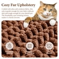 thumbnail image 5 of ATHOPE 67.3" Chaise Lounge Chair Indoor, Corduroy Couch Chair with Pillows, Comfy Reading Chairs with Wide Arms, Upholstered Sleeper Sofa for Living Room, No Assembly Required, Brown, 5 of 8