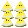 thumbnail image 2 of 6pcs Résine Mini Pastèque Tranche Vive en Forme de Fruit Décoration pour Maison de Poupée, 2 of 8