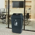 thumbnail image 6 of Sandmovie 18 Gallon Large Trash Can with Swing Lid, Outdoor Plastic Garbage Bins with Lids, 4 Packs, 6 of 8
