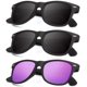 thumbnail image 2 of Gafas de sol polarizadas NQ mate lentes de espejo color bloqueo UV paquete de 3, 2 of 4