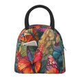 thumbnail image 1 of Balery Butterflies On Rocky Cliff Bolsa de Almuerzo para Mujeres, Caja de Almuerzo, Bolsa de Almuerzo Pequeña Impermeable, Tote de Almuerzo Reutilizable con Gran Capacidad, 1 of 6
