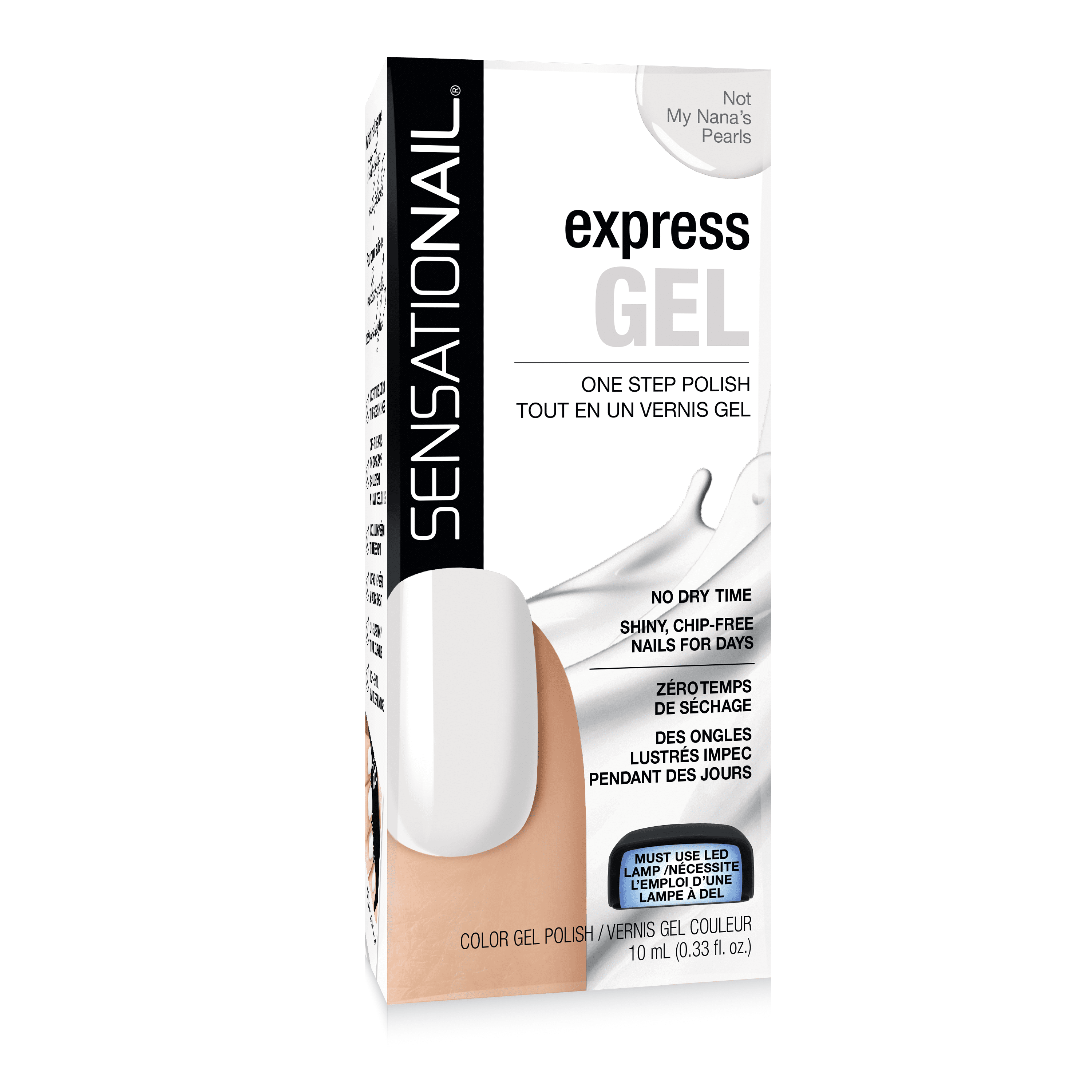 SensatioNail Express Gel Nail Polish, Not My Nana's Pearls, 0.33 fl oz,  White - Walmart.com