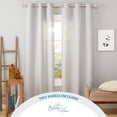 thumbnail image 4 of Estate View™ Ladner Light Filtering Grommet Top Curtain Panel Pair, 38"x84", Dove Grey, 4 of 8