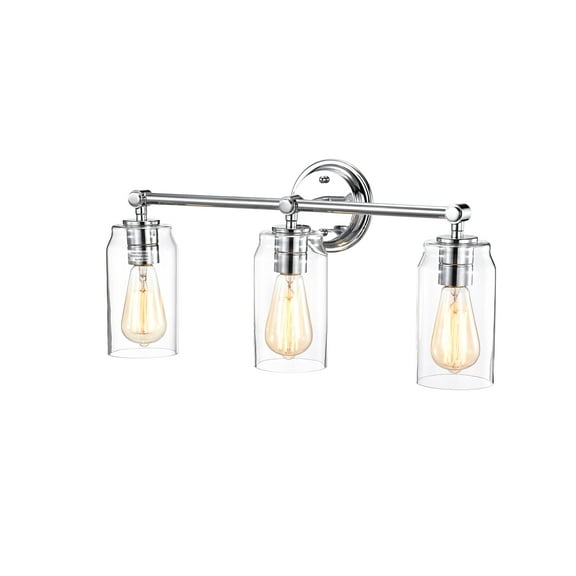 RADIANCE Goods Contemporary 3 Light Chrome Bath Vanity Fixture 23" Width