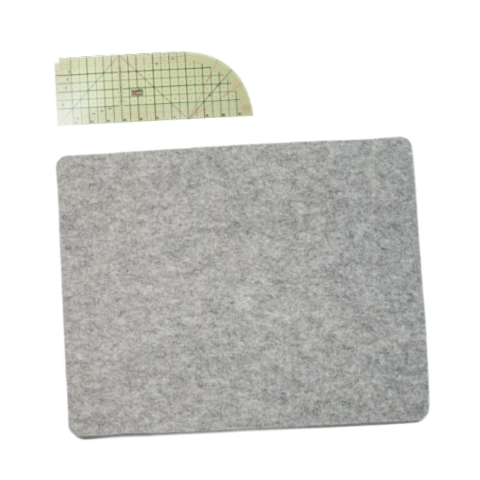 Fiocias Ironing Mat Felt Iron Board Mat Hot Ironing Ruler for Ironing Station Countertop Set C