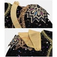 thumbnail image 3 of Pop Star Idol Stage Performance Halloween Cosplay Costume Set, Sparkling Sequin Crop Jacket and Skirt Outfit for Halloween Parties and Music Concerts, 3 of 6