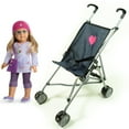 thumbnail image 2 of The New York Doll Collection My First Umbrella Doll Stroller for Toddler in Denim, 2 of 5